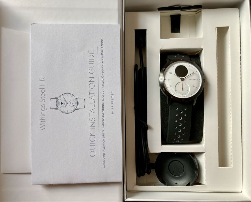 Ceas smart hibrid cardio Withings Steel HR / ex Nokia