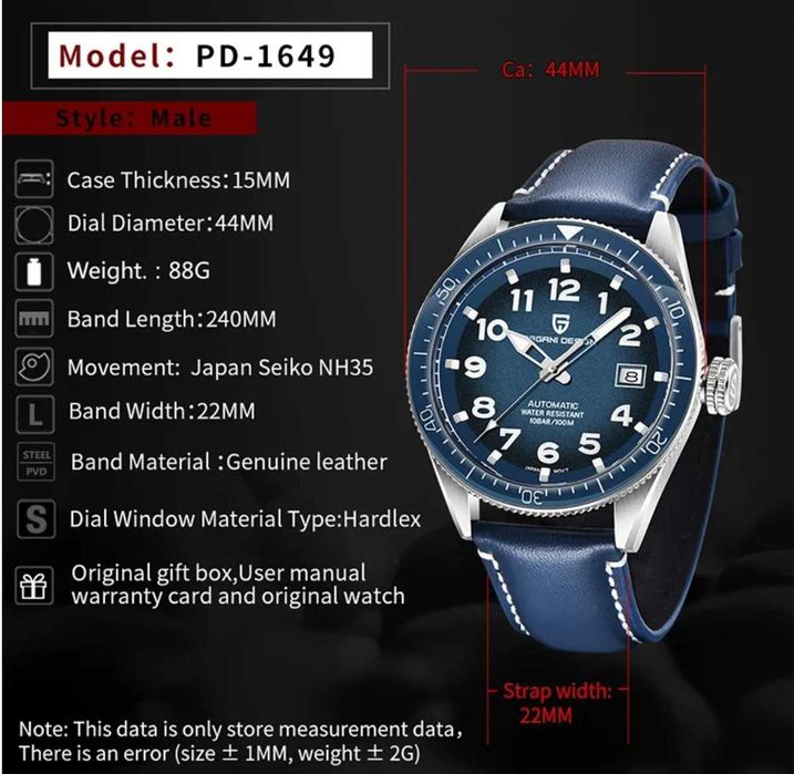 Ceas automatic Pagani Design PD-1649