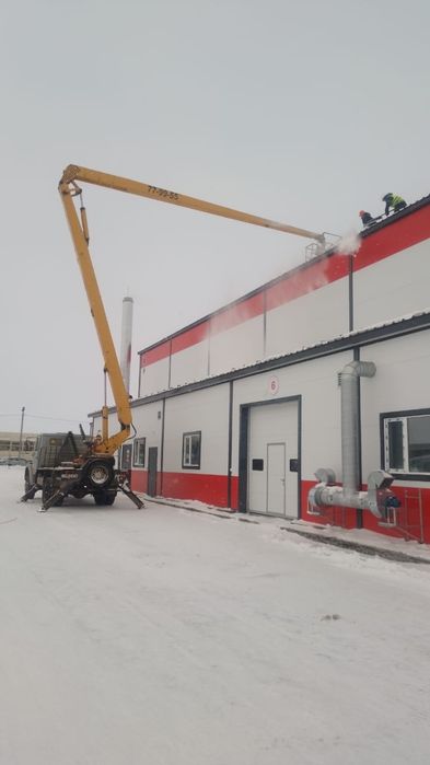 Уборка снега с крыш услуги Автовышки АГП 22