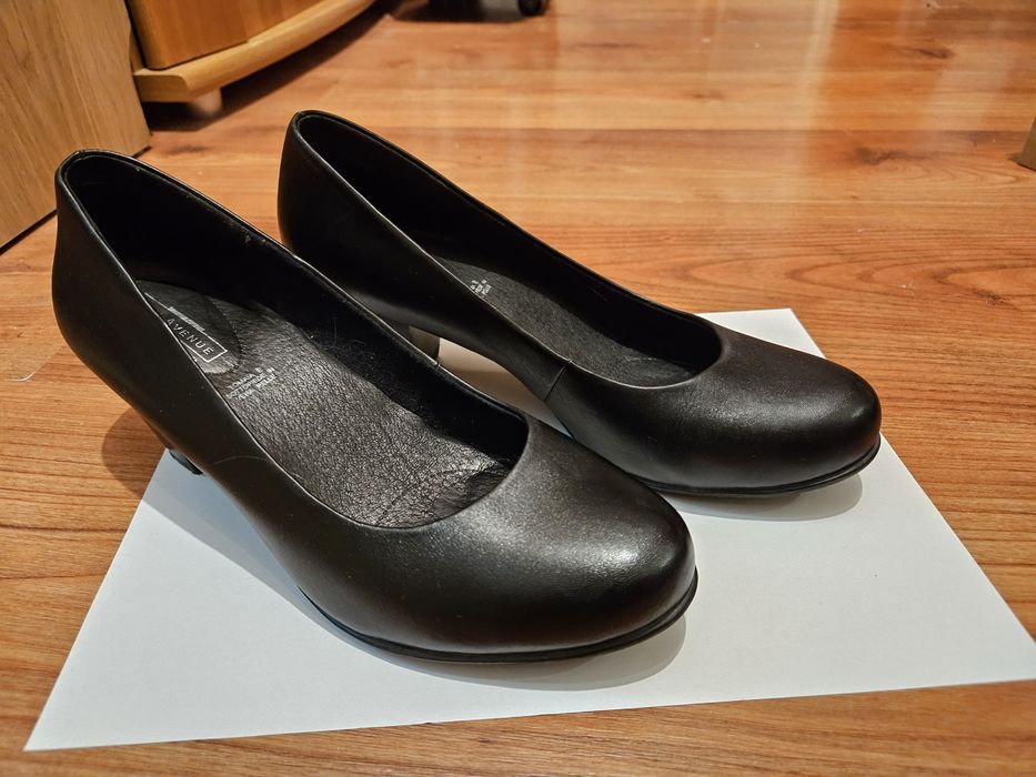 Pantofi negri eleganti piele naturala
