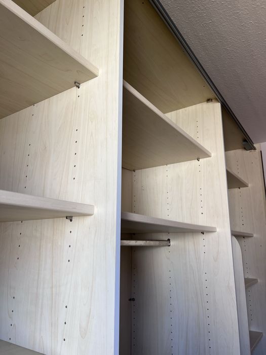 Dressing/Dulap 275/222/70 cm 2 usi culisante alb/ogl/ gri antracit
