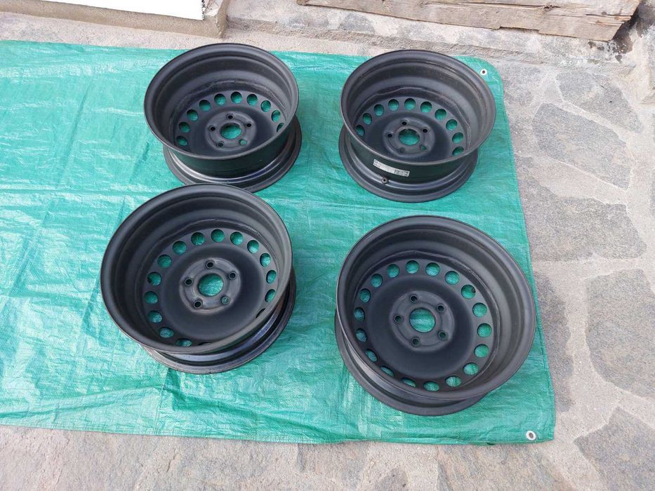 4 бр. железни джанти, 15 цола 5х112