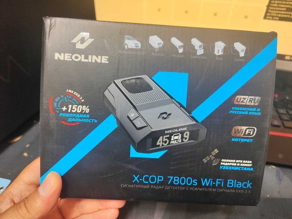 neoline x-cop 7800s wi-fi black