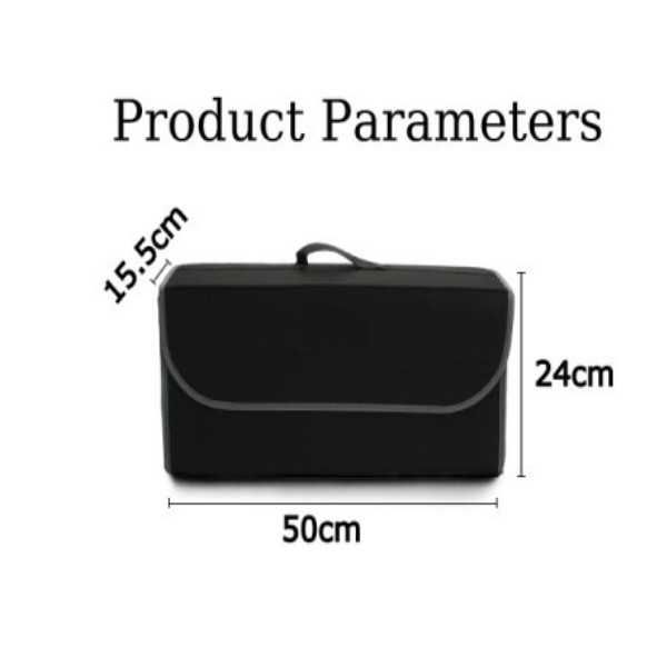 Органайзер за багажник на МПС Automat, Сгъваем, Черен, 50x24x16см