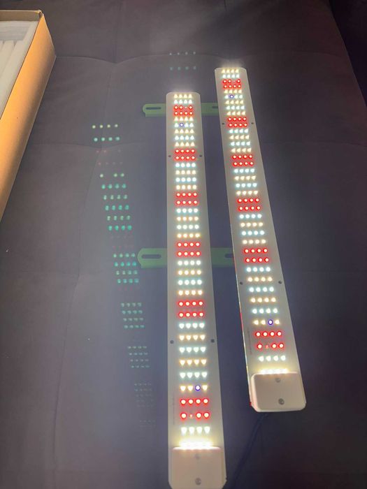 Пълен спектър LED фито лампа 2х56,5 см аквариум и разсад