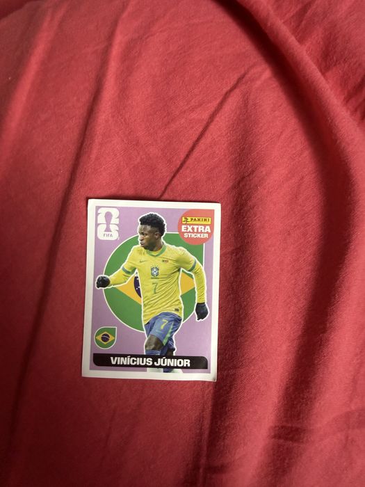 Vinicius Junior extra sticker panini 2026
