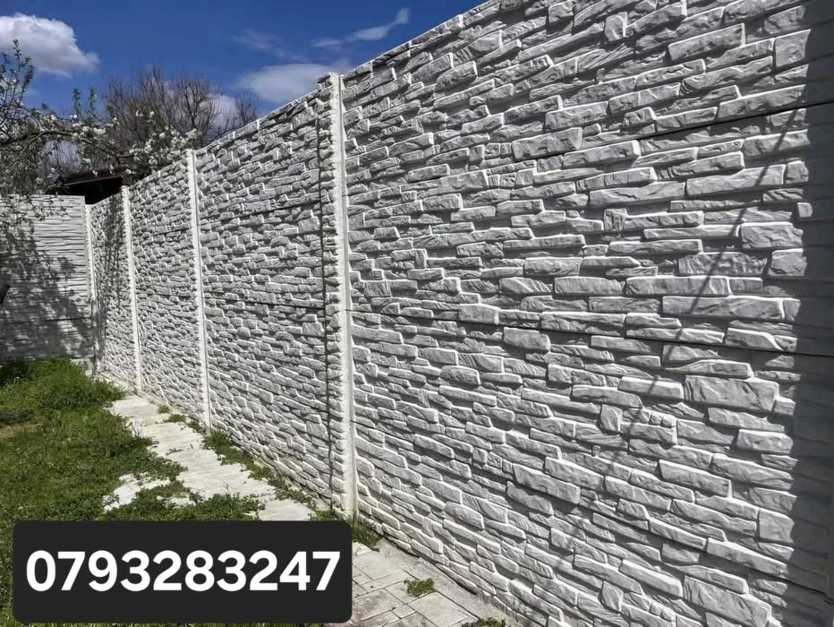 placi gard beton / Garduri din placi de beton