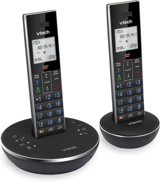 Радиотелефон Vtech с определитель и двумя трубками + Bluetooth колонка