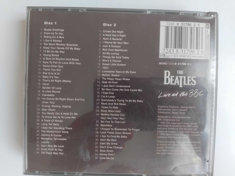 The Beatles – Live At The BBC - оригинален двоен диск CD1+ CD2
