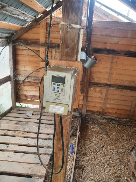 Presa peleti folosita cu motor trifazic 7.5Kw cu snec rumegus inclus