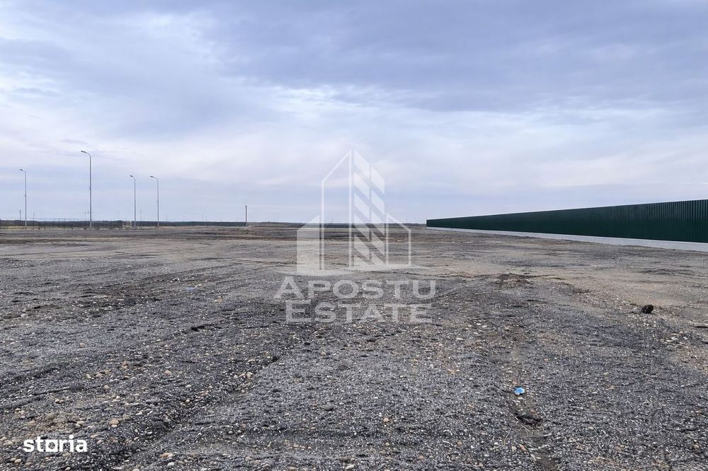 Teren de inchiriat 2500 mp | Platforma pietruita | Acces TIr | Depozit