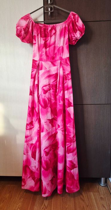 Rochie lungă imprimeu floral