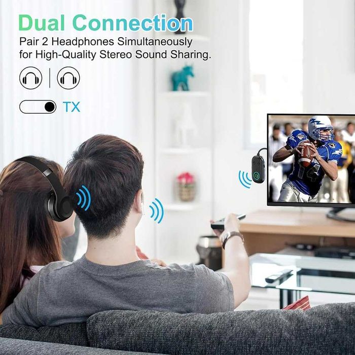 2-в-1 Bluetooth предавател-приемник за самолети