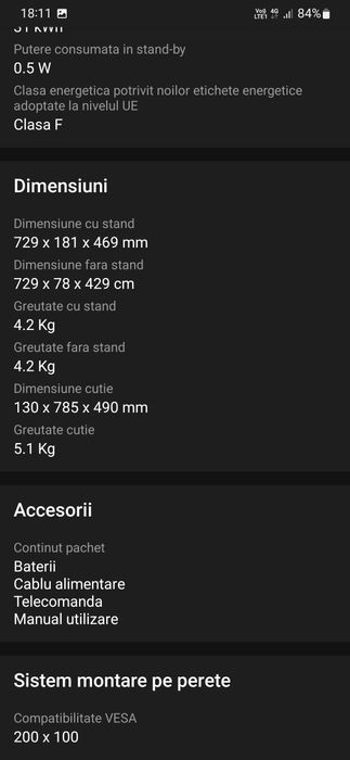 Televizor star light 81 cm, Smart Android, HD, LED, 

YouTube netfl