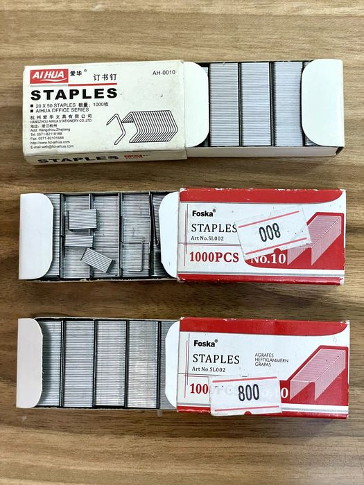 Скобы для канц-го степлера №10/10-sonli ofis stapler uchun shtapellar.