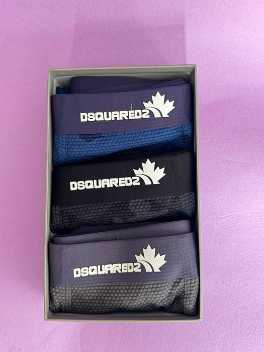 Boxeri Dsquared albastru negru gri marimea XL