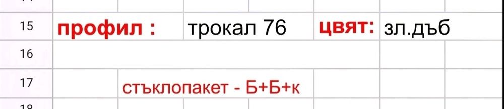 Дограма Трокал 76 висок клас Врата+2прозореца и една врата оделно
