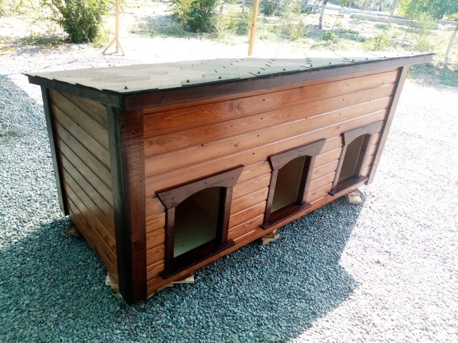 Будка для трёх собак. Премиум класс.