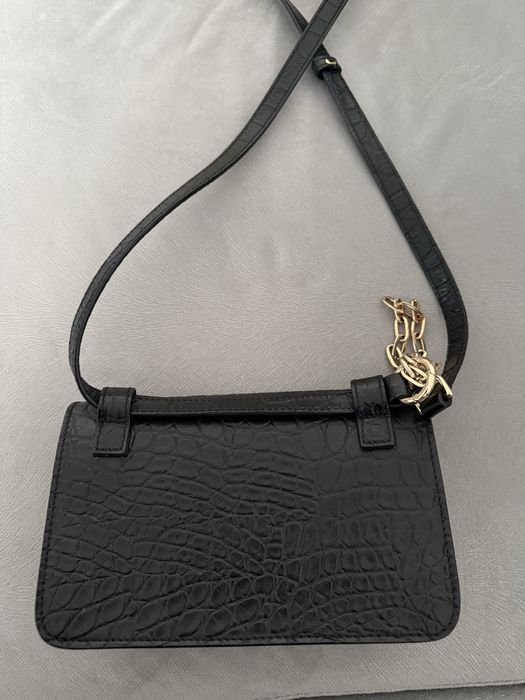 Geantă din piele naturală Musette – neagră, versatilă