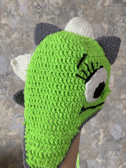 Детские вязанные шапочки для мальчика и девочки !