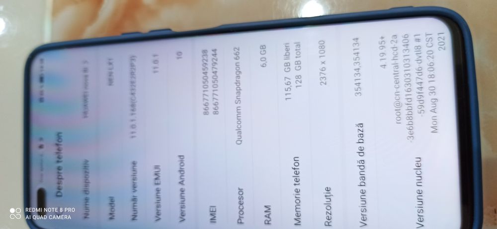 HUAWEInova 8i model NEN-LX1