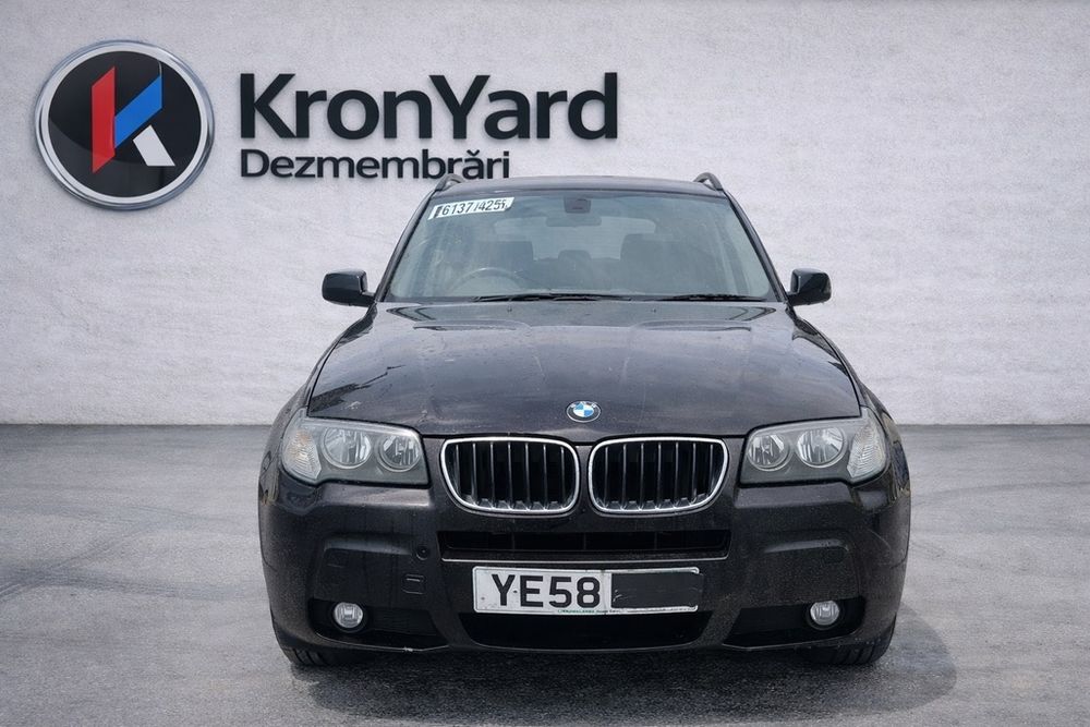 Prag dreapta BMW X3 E83 Facelift 2006 - 2010 SUV 4 Usi Ruby Black Metalizat S23/9 (1296)