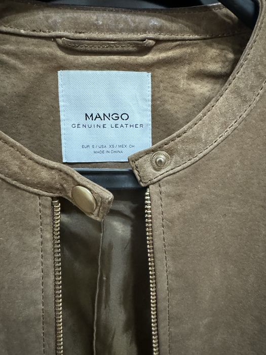 Жакет Mango из натуральной замши