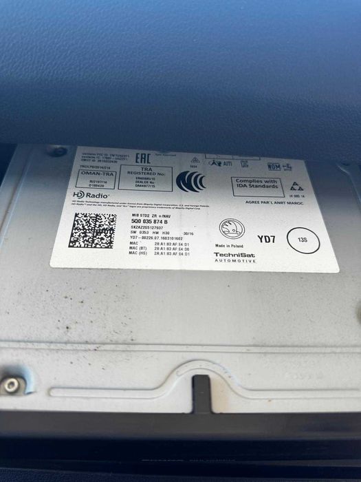 Unitate multimedia/modul navigatie Skoda Octavia 3/Kodiaq cod 5Q0035874B