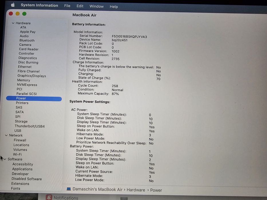 Laptop  Macbook Air M1 13.3 inch Apple