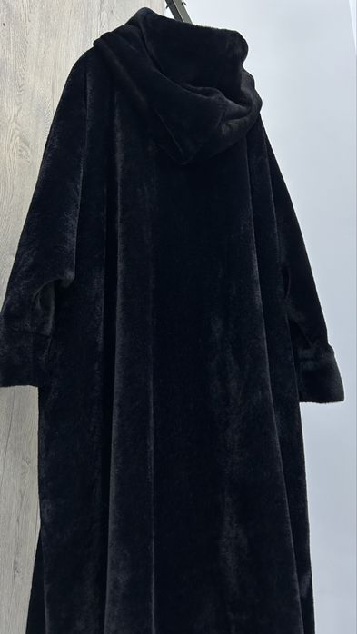 Шуба из альпаки натуральный