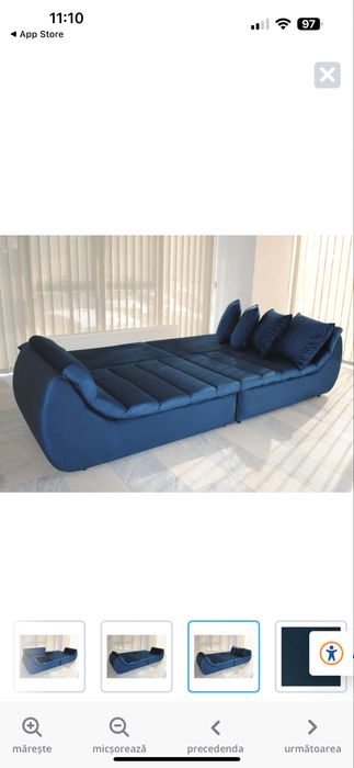 Canapea catifea party de 6 persoane