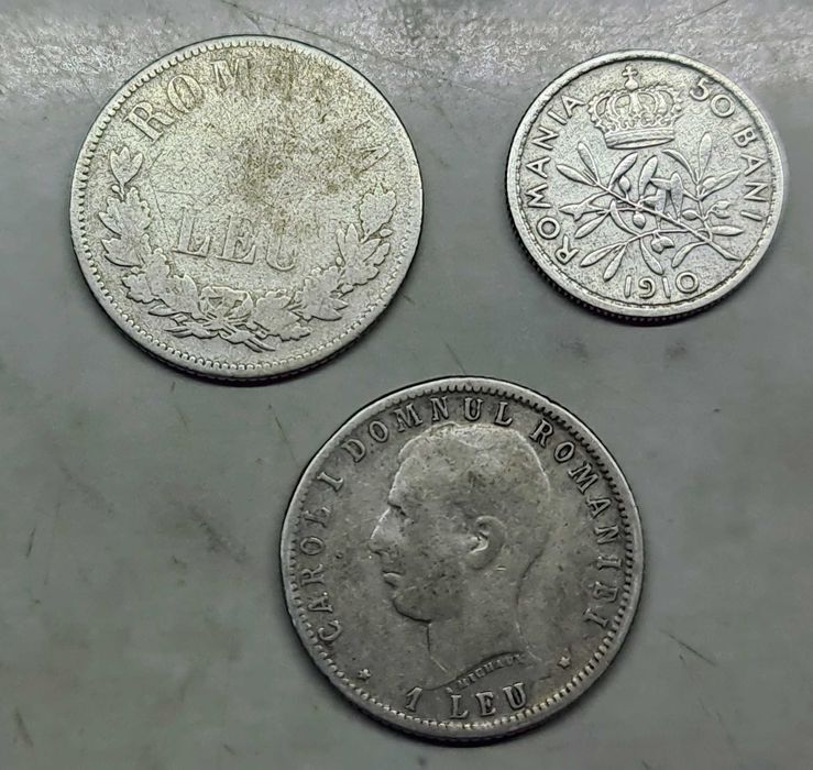 Monede argint  bnr pence leu mark centime shilling kopeici