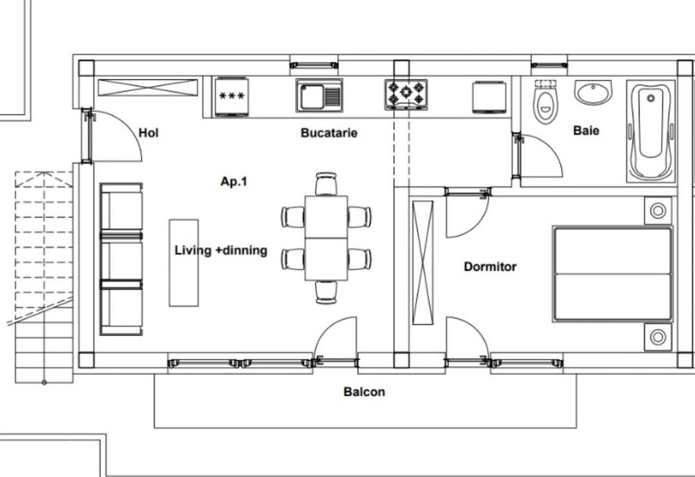 Apartament 2 camere, Valea Lupului-Rediu, 51mp, 0% comision
