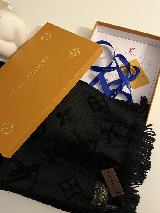Fular louis vuitton negru si maro