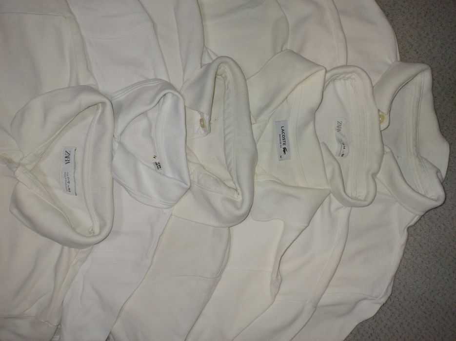 8 tricouri albe de școală Zara 152