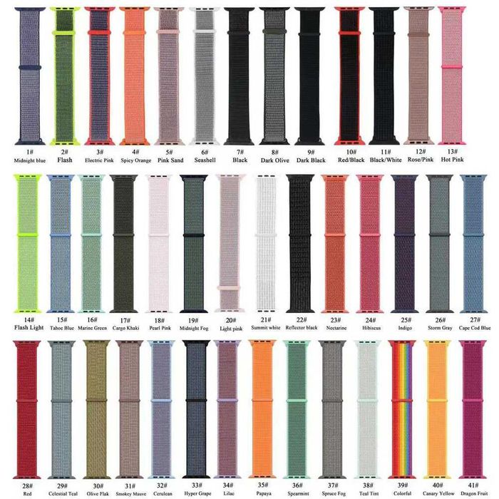 Велкро каишка Apple Watch 5/6/7/8/SE 38/40/41/42/44/45/49 ultra