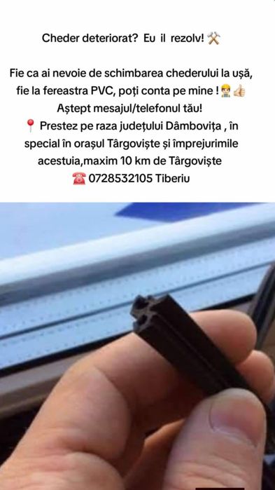 Schimb garnituri uzate la termopane