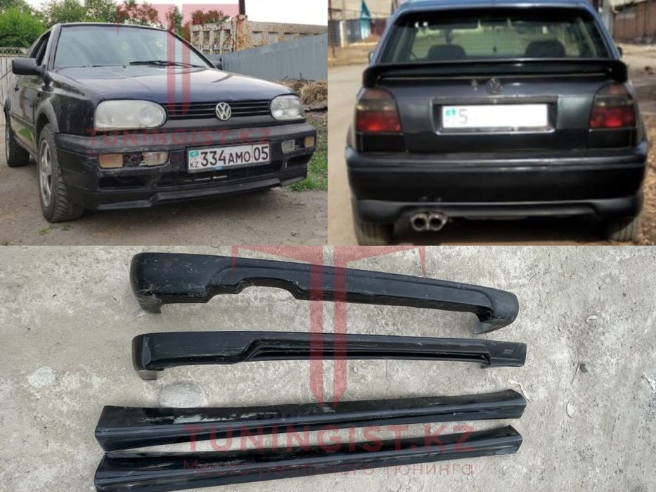 Накладки на бампера и пороги Гольф 3 зендер-валд тюнинг обвес