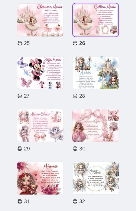 Set tavita mot personalizata asa cum doresti