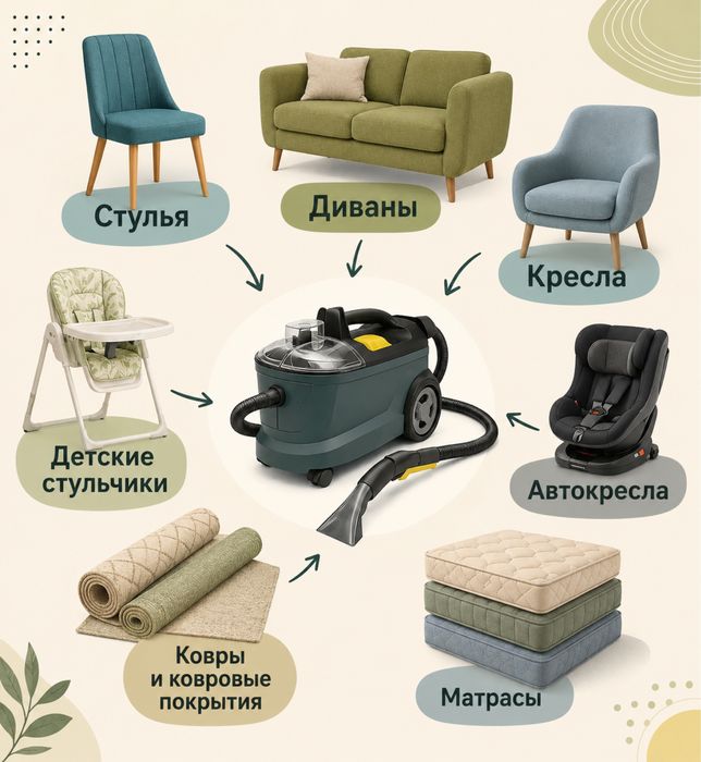 Аренда моющего пылесоса Karcher Puzzi для химчистки