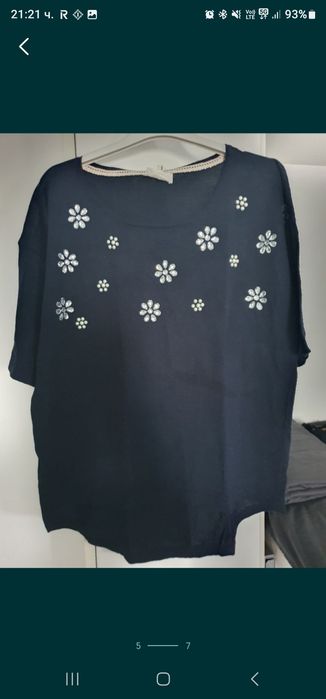 Дамска черна блуза