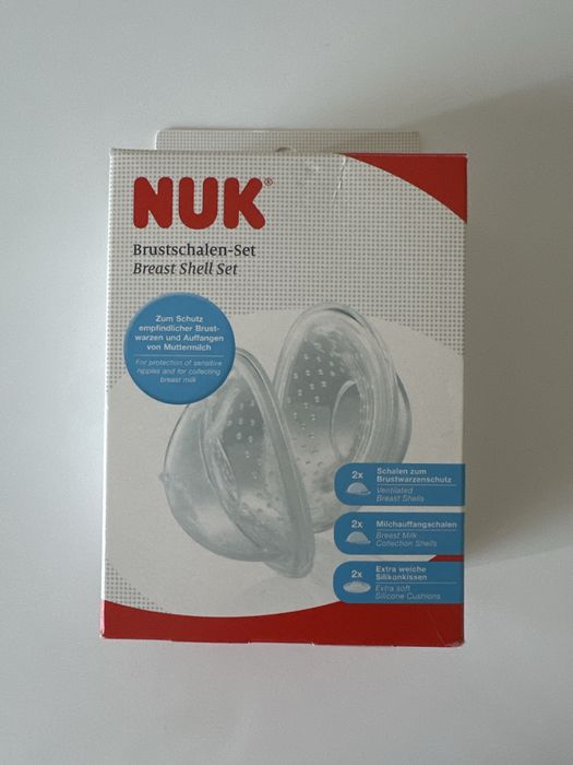 NUK breast shell set, комплект за кърмене, събиране на кърма и предпазване