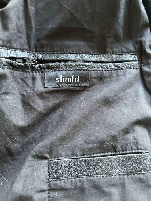 Jacheta stil motor , cu maneci de piele