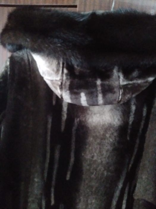 Шуба мутон с норкой 56-58 размер