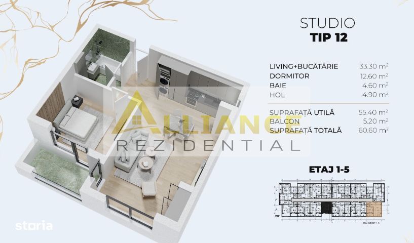 2 CAMERE TIP STUDIO | 60 MP | Metrou Berceni — fotografia 1