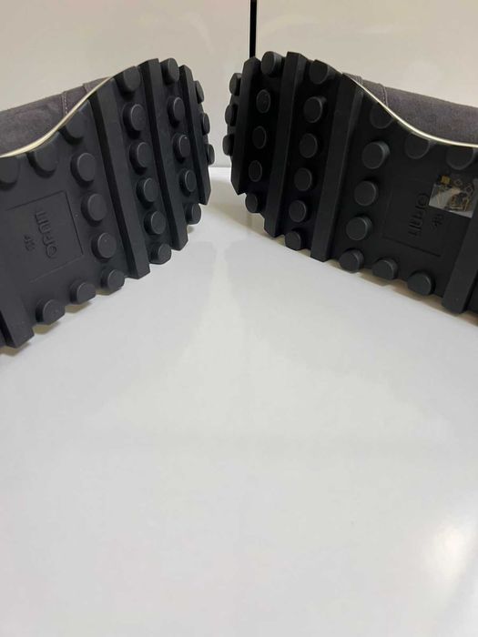 Нови мъжки маратонки LIU JO - COW SUEDE, сив велур, 42, 43, 44