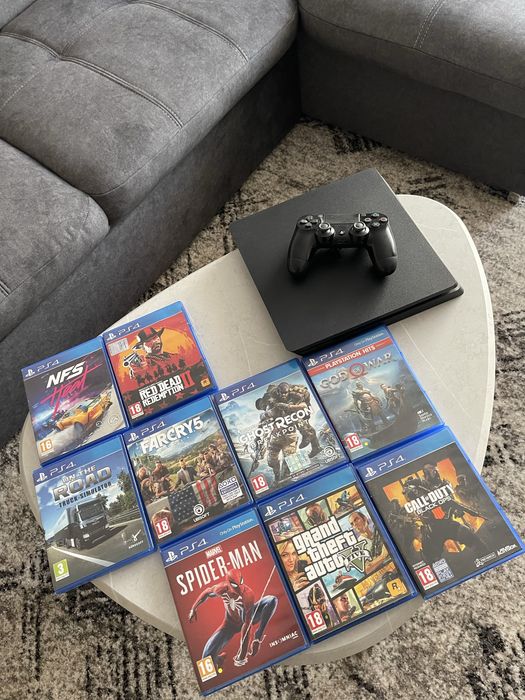 Ps4 playstation 4 slim 1TB +jocuri