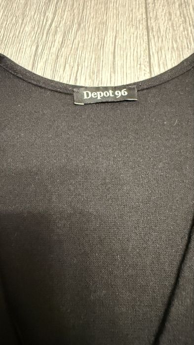 Rochie neagra de lână Depot 96