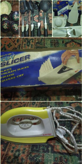 100 тыс за все! Утюг(рабочий), и прочие предметы для кухни