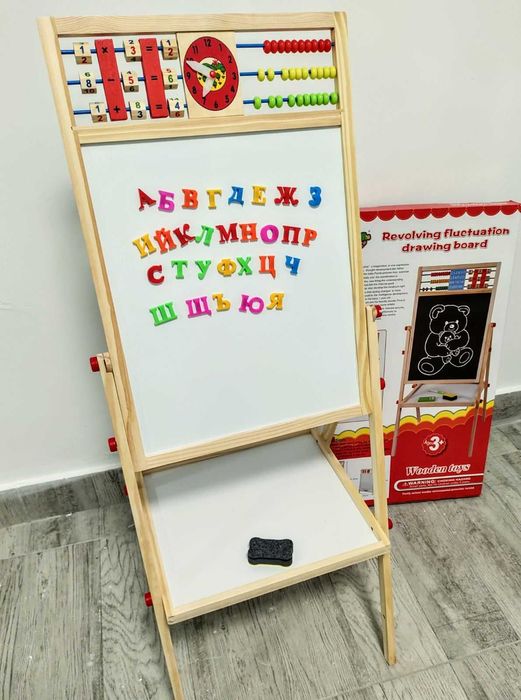 Детска магнитна дъска български букви азбука образователна играчка